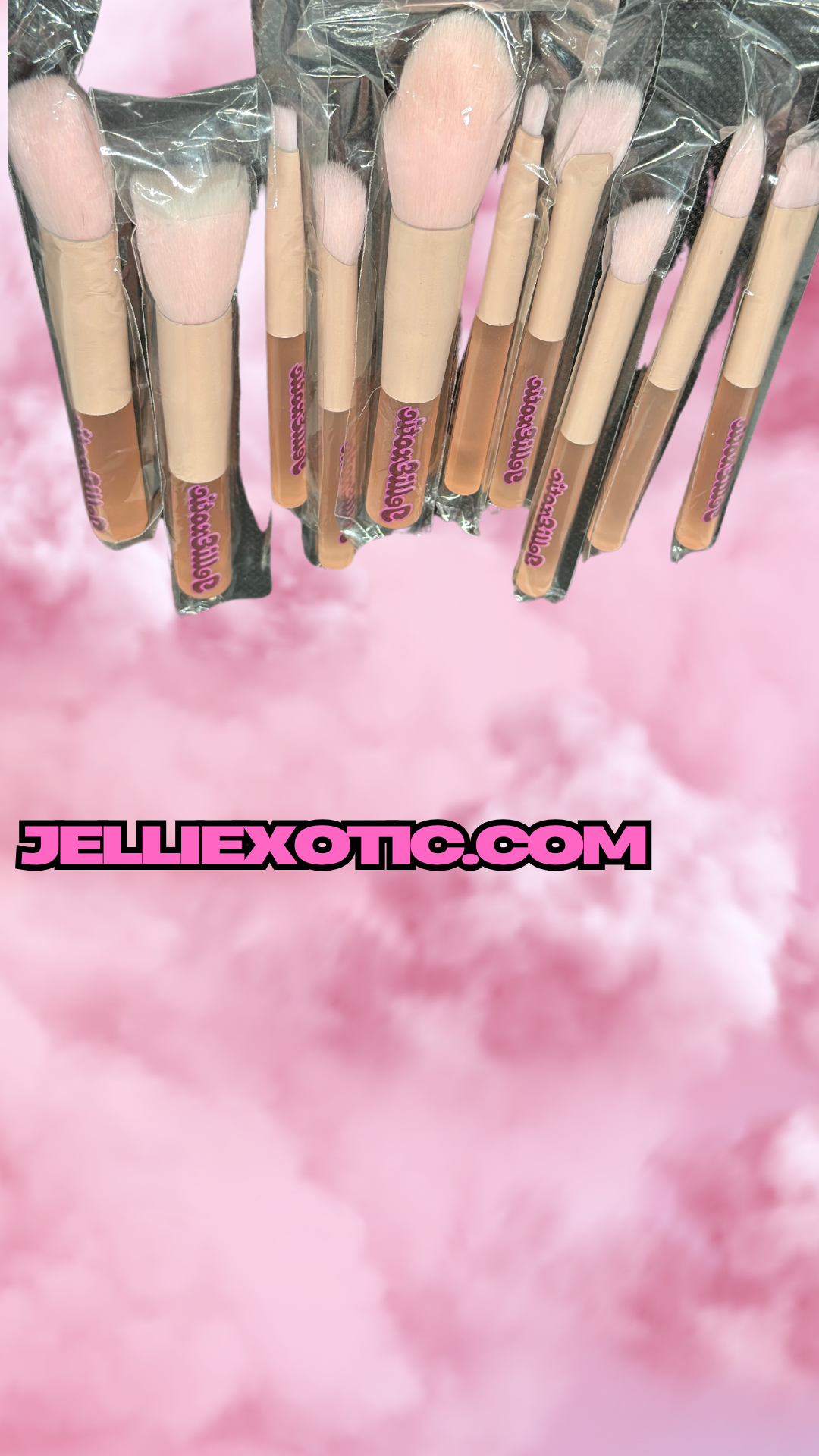 Petal pink precision brush set