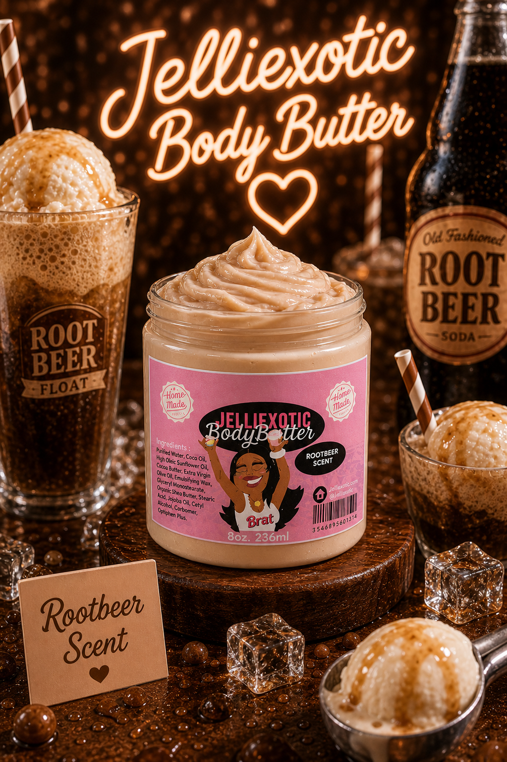 Mantequilla Corporal con Aroma a RootBeer