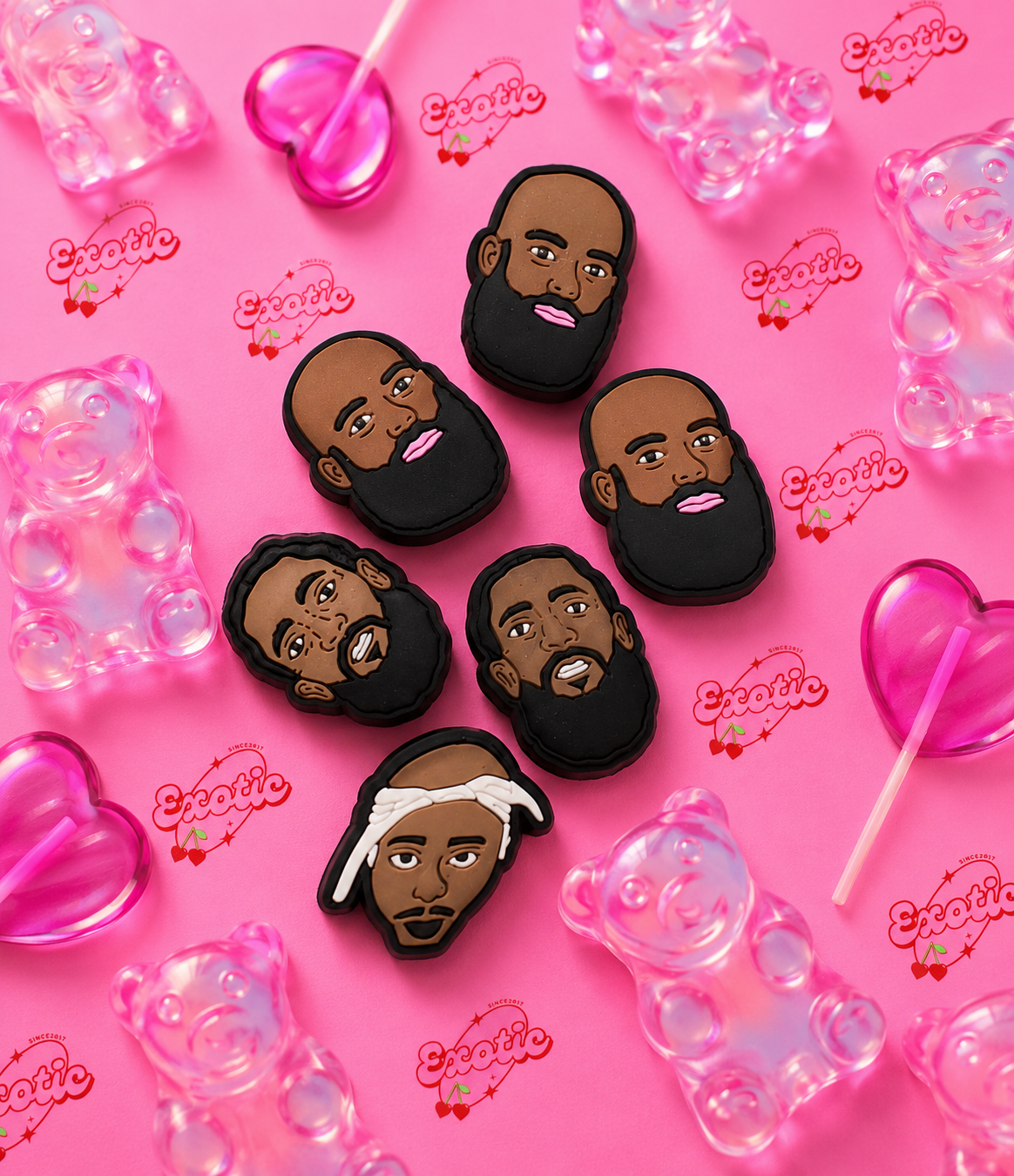 Rappers charm set